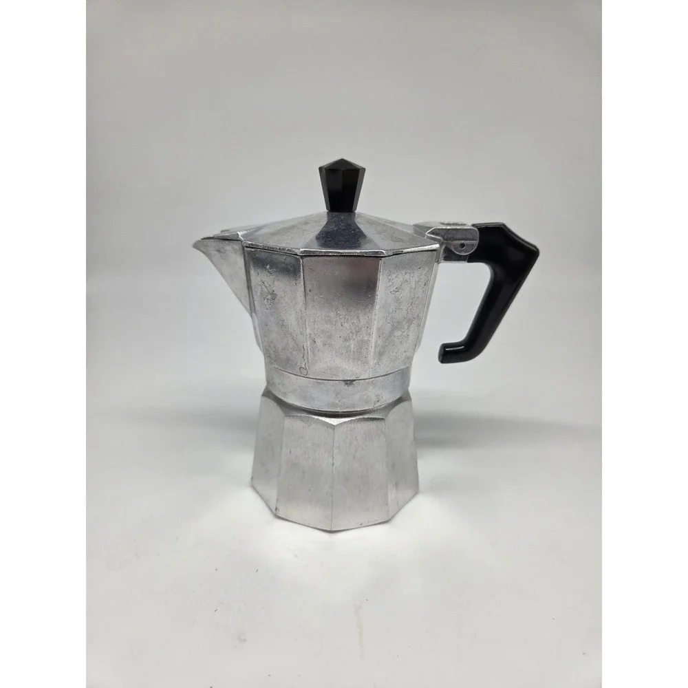 Vintage Vandel Stove Top 2 Cup Espresso / Coffee Pot Maker • Made in Italy